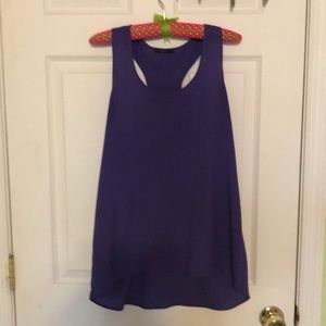 Purple lightweight tank top